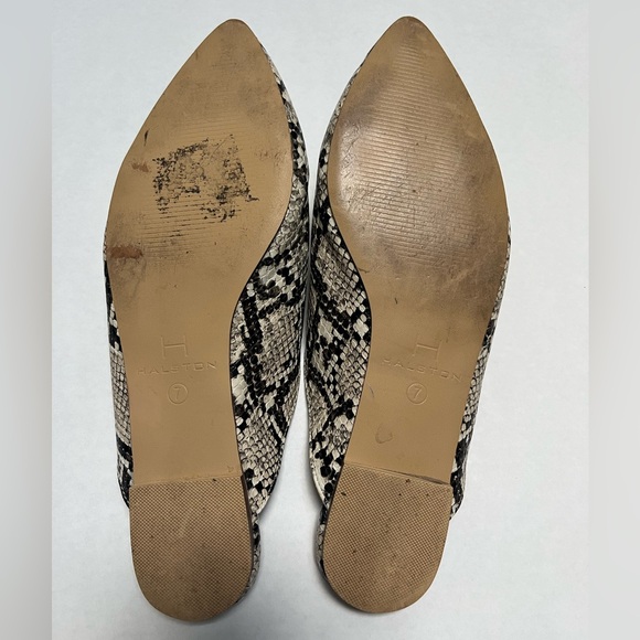 H by Halston Snakeskin Slip On Mules Size 7 - Picture 4 of 7